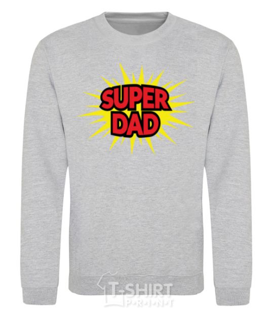 Sweatshirt Super Dad sport-grey фото