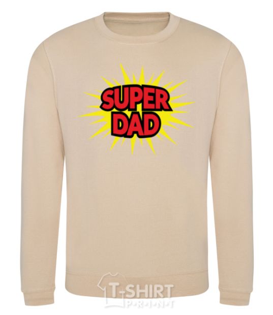 Sweatshirt Super Dad sand фото