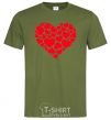 Men's T-Shirt Heart with heart millennial-khaki фото