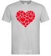 Men's T-Shirt Heart with heart grey фото