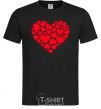 Men's T-Shirt Heart with heart black фото