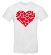 Men's T-Shirt Heart with heart White фото