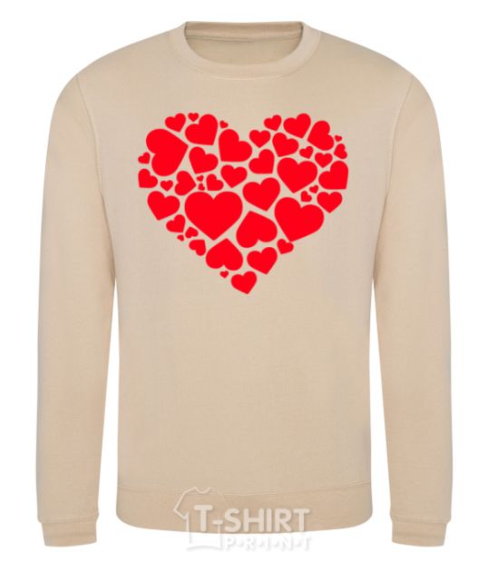 Sweatshirt Heart with heart sand фото