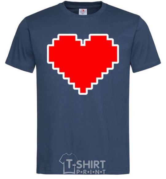 Men's T-Shirt Lego heart navy-blue фото