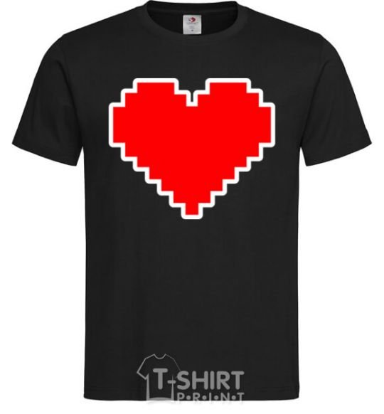 Men's T-Shirt Lego heart black фото
