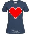 Women's T-shirt Lego heart navy-blue фото