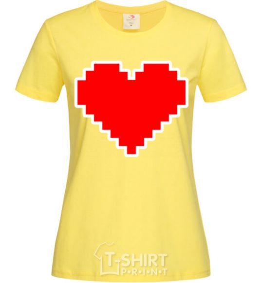 Women's T-shirt Lego heart cornsilk фото