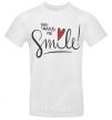 Men's T-Shirt You make me smile White фото