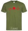 Men's T-Shirt Heart rate millennial-khaki фото