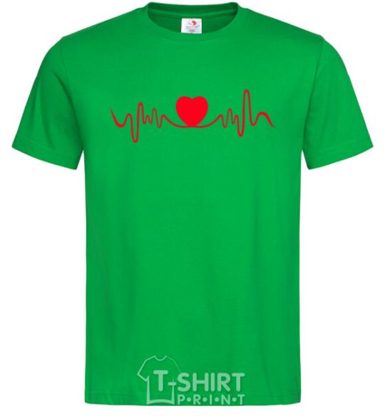 Men's T-Shirt Heart rate kelly-green фото