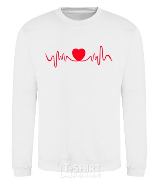 Sweatshirt Heart rate White фото