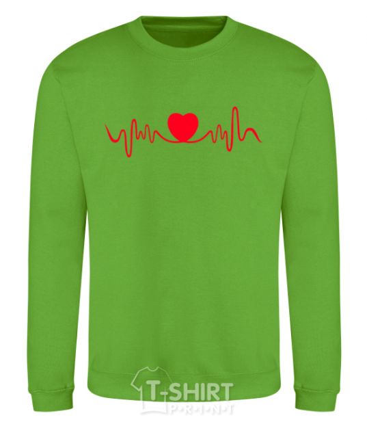 Sweatshirt Heart rate orchid-green фото