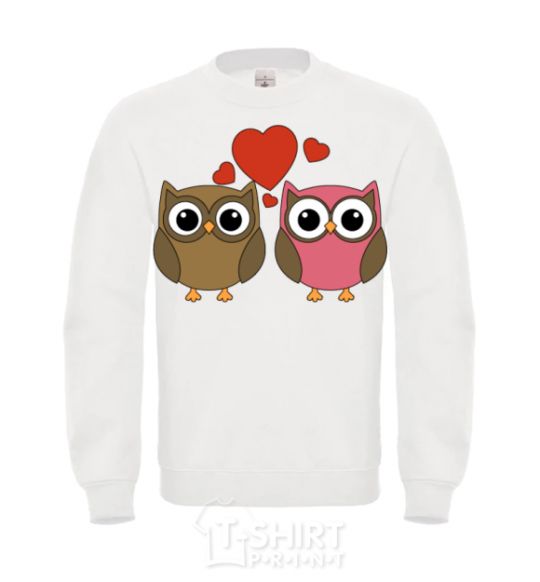 Sweatshirt Love owl White фото