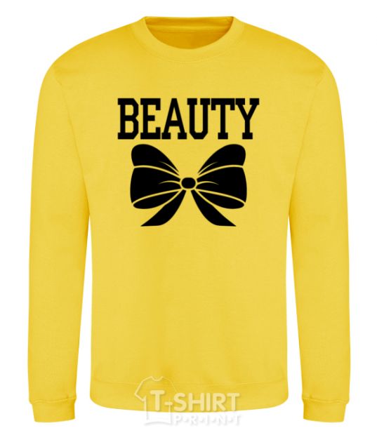 Sweatshirt MRS BEAUTY yellow фото