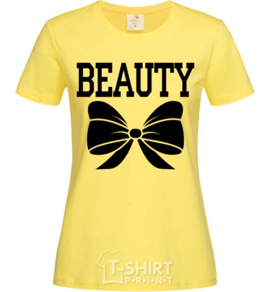 Женская футболка MRS BEAUTY Лимонный фото