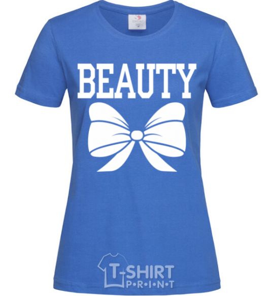 Women's T-shirt MRS BEAUTY royal-blue фото