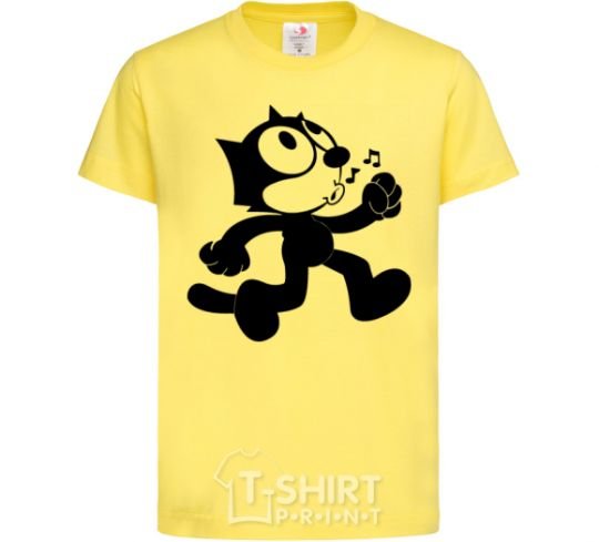 Kids T-shirt Felix Cat cornsilk фото