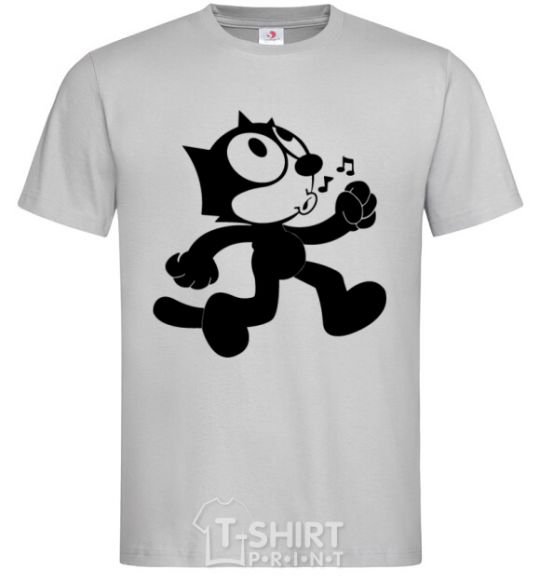 Men's T-Shirt Felix Cat grey фото