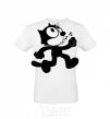 Men's T-Shirt Felix Cat White фото