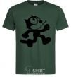 Men's T-Shirt Felix Cat bottle-green фото