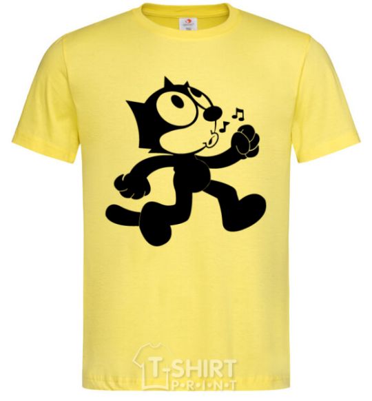 Men's T-Shirt Felix Cat cornsilk фото