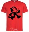 Men's T-Shirt Felix Cat red фото