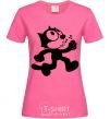 Женская футболка Felix Cat Ярко-розовый фото