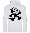 Men`s hoodie Felix Cat sport-grey фото