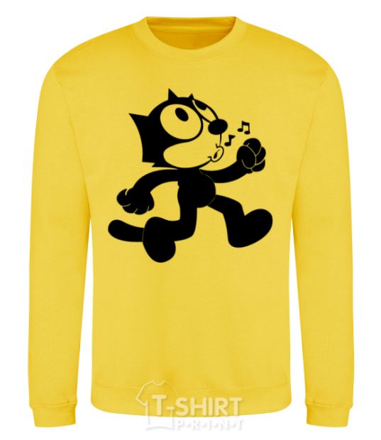 Sweatshirt Felix Cat yellow фото