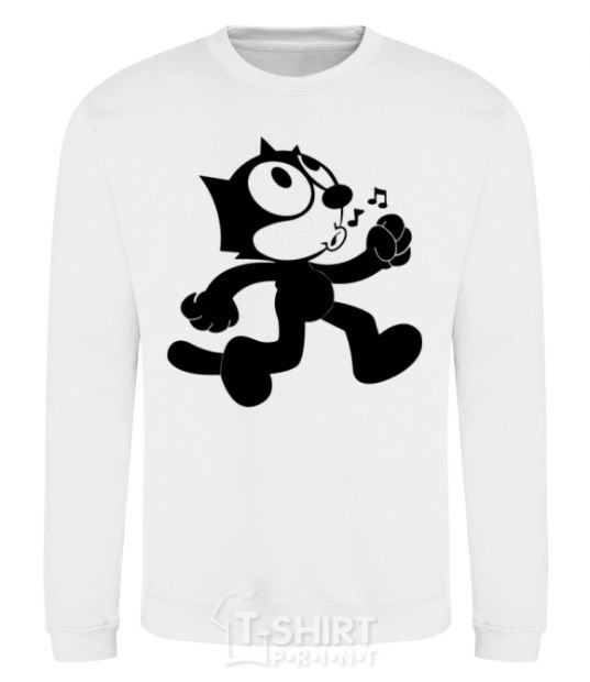 Sweatshirt Felix Cat White фото