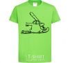 Kids T-shirt Need some food orchid-green фото