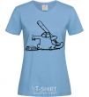 Women's T-shirt Need some food sky-blue фото