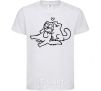 Kids T-shirt Love cat White фото