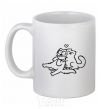 Ceramic mug Love cat White фото