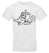Men's T-Shirt Love cat White фото