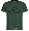 Men's T-Shirt Love cat bottle-green фото