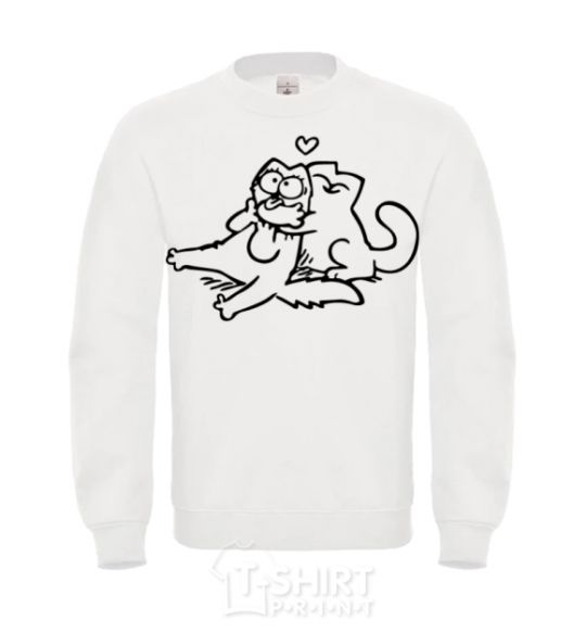 Sweatshirt Love cat White фото