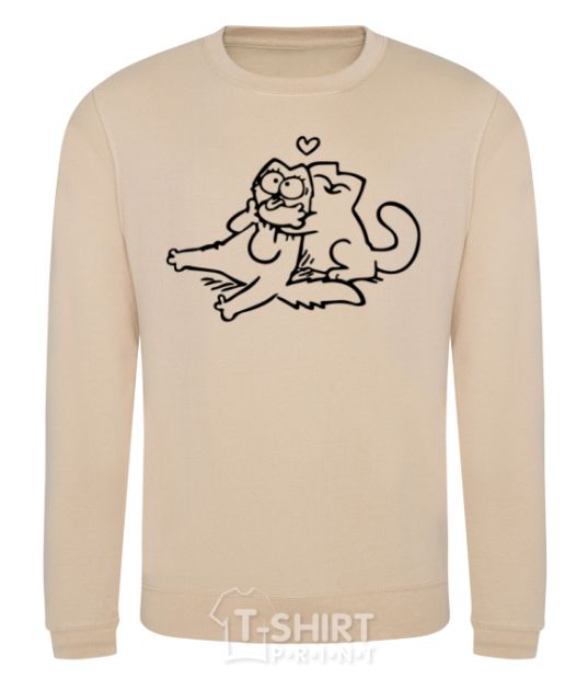 Sweatshirt Love cat sand фото