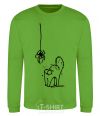 Sweatshirt Spider and cat orchid-green фото