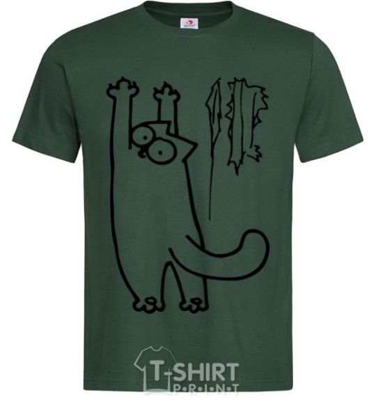 Men's T-Shirt Simon's cat oops bottle-green фото