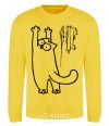 Sweatshirt Simon's cat oops yellow фото