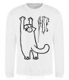 Sweatshirt Simon's cat oops White фото