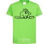 Kids T-shirt Simon's cat hangry orchid-green фото