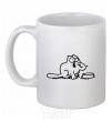 Ceramic mug Simon's cat hangry White фото