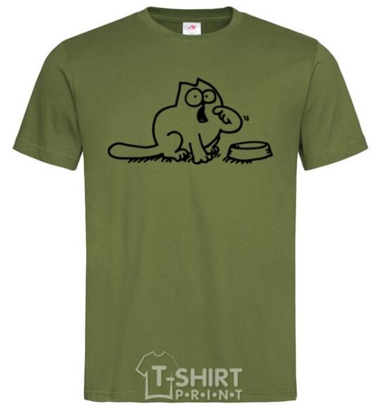 Men's T-Shirt Simon's cat hangry millennial-khaki фото