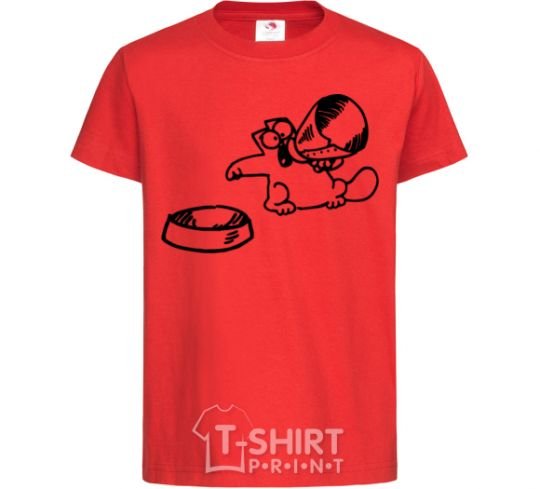 Kids T-shirt Hungry red фото