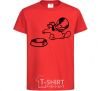 Kids T-shirt Hungry red фото