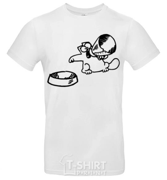 Men's T-Shirt Hungry White фото