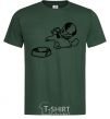 Men's T-Shirt Hungry bottle-green фото