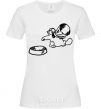 Women's T-shirt Hungry White фото